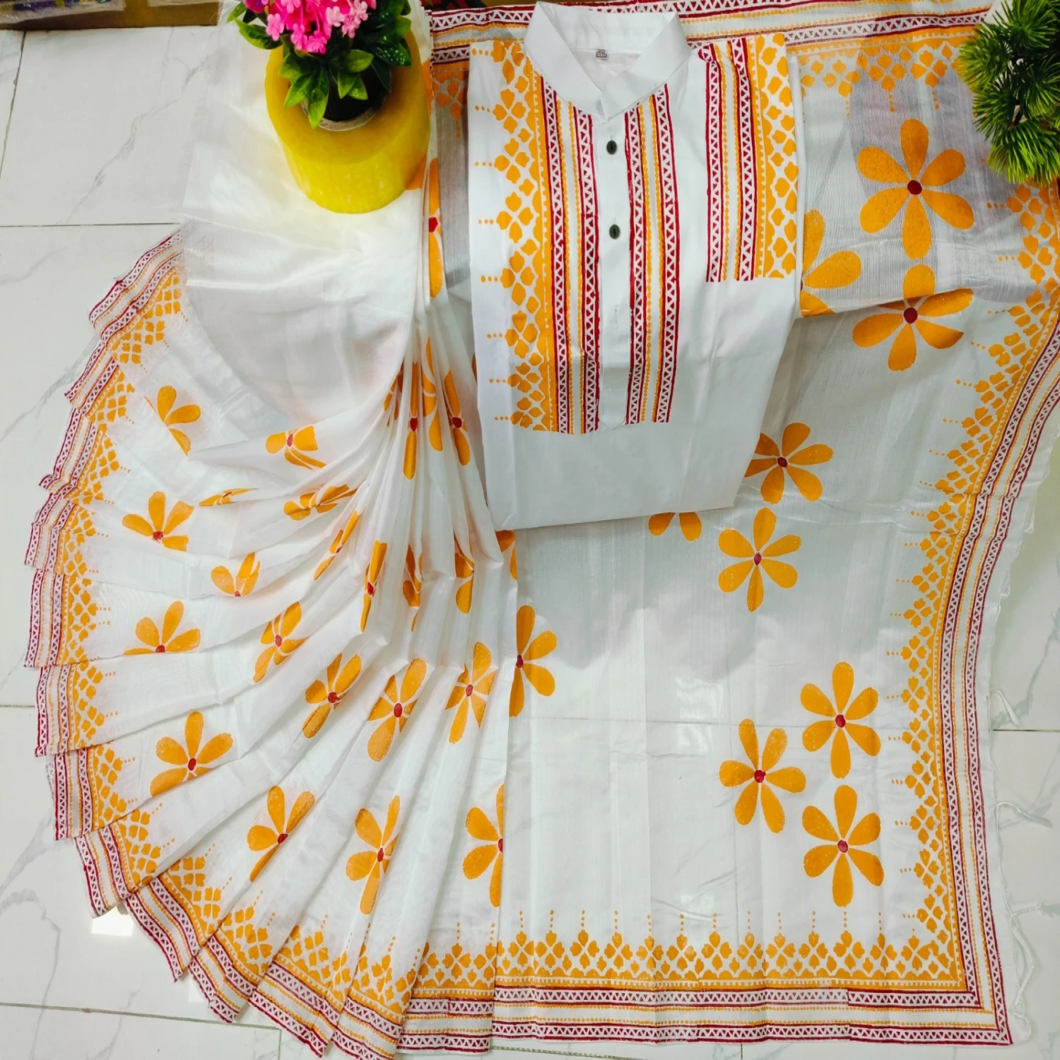 লাল-সাদা কাপল ড্রেস কালেকশন